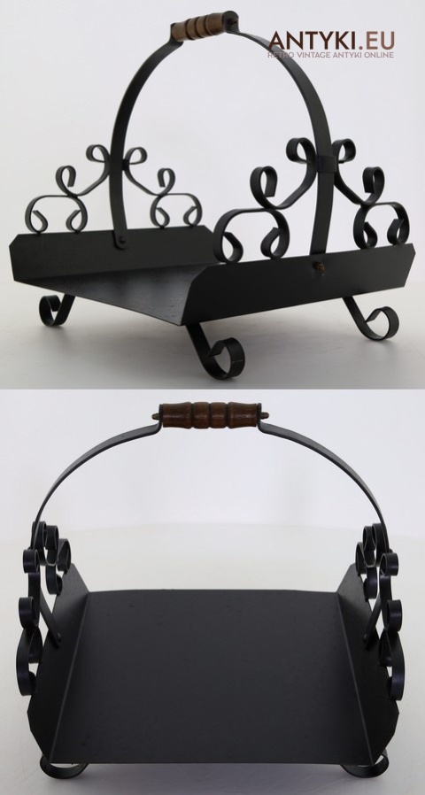 vintage kosz na drewno