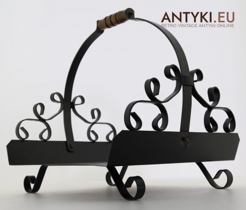 dekoracyjny kosz na drewno kominkowe