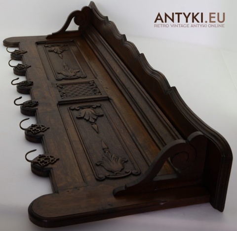 xl wieszak eklektyczny z początku xx wieku