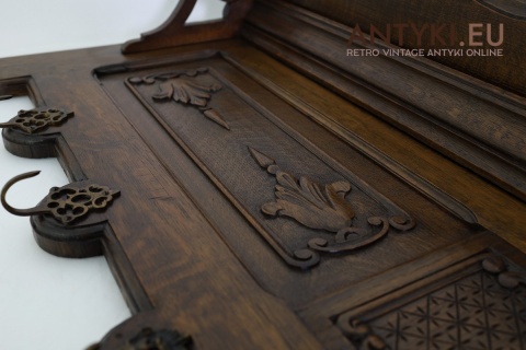 duży dekoracyjny wieszak eklektyczny retro