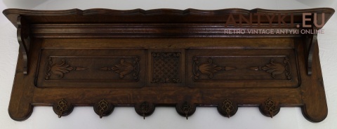 antyczny wieszak ścienny z początku wieku