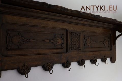 duży wieszak vintage do przedpokoju