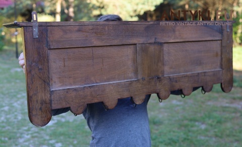 xl drewniany wieszak ścienny z Austrii