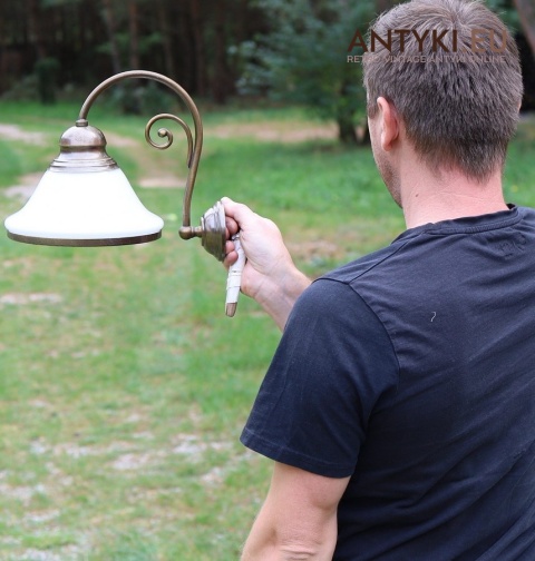 kinkiety mosiężne z epoki