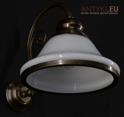 stary kinkiet z mosiądzu