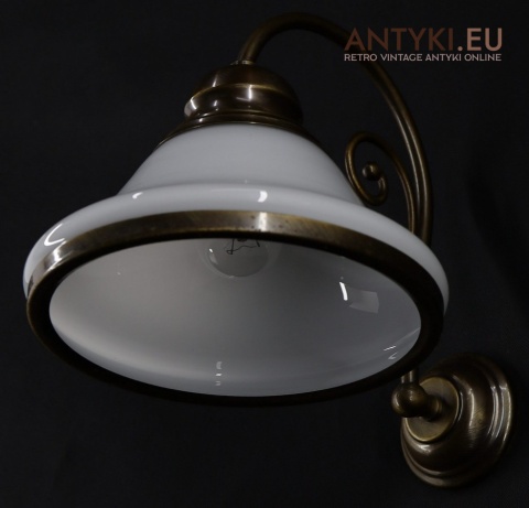 rustykalne kinkiety mosiężne