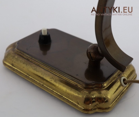 Stylowa lampa stołowa z patyną retro