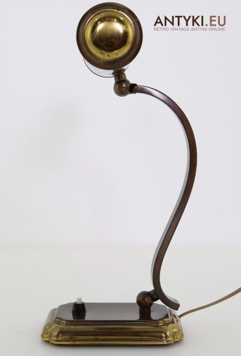 Kolekcjonerska lampa retro z regulowanym kloszem