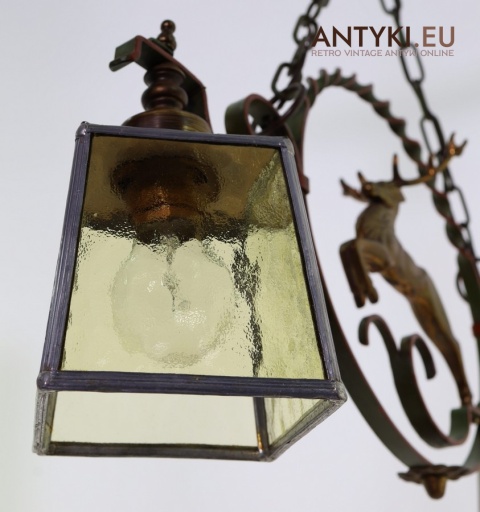 lampa retro z motywem zwierząt