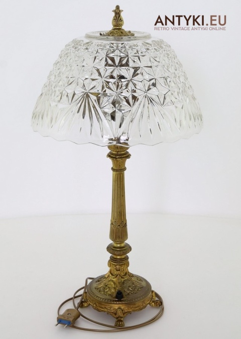 antyczna lampa stołowa empire