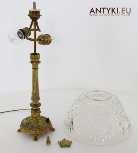 pałacowa lampa stołowa retro