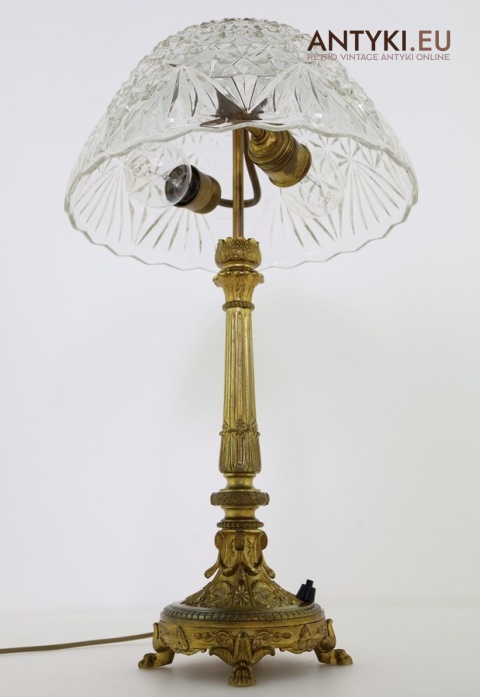 stołowa antyczna lampa w stylu empire