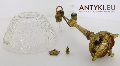 antyczne oświetlenie stołowe empire