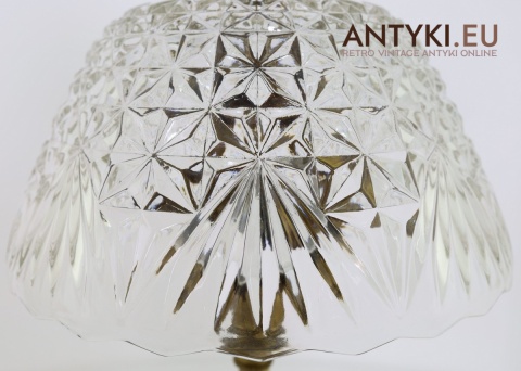 kryształowy klosz lampy stołowej