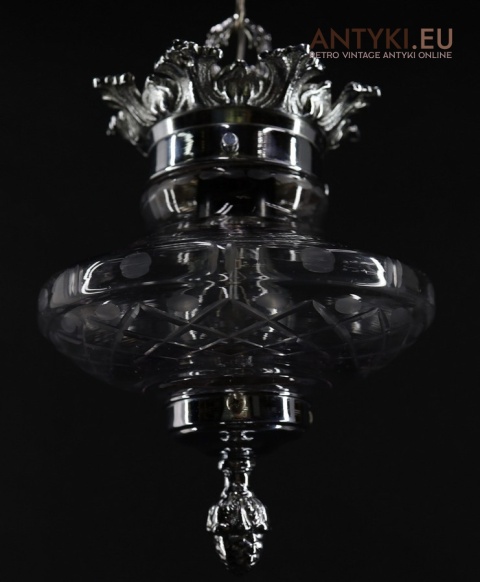 zwis sufitowy srebrny