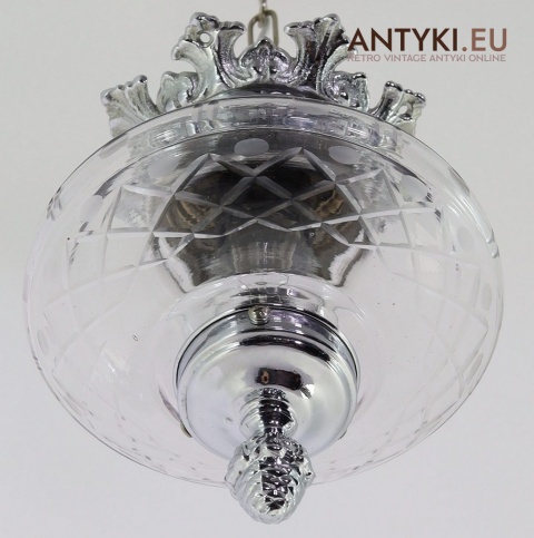 srebrny zwis sufitowy glamour