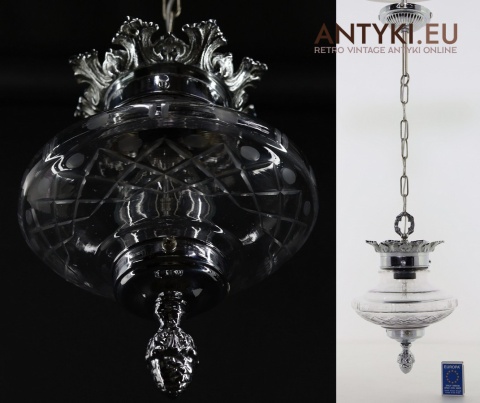 srebrne lampy sufitowe