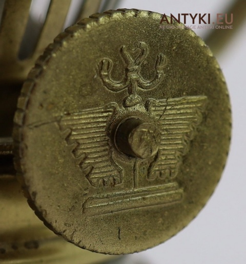 antyczna lampa naftowa sygnowana