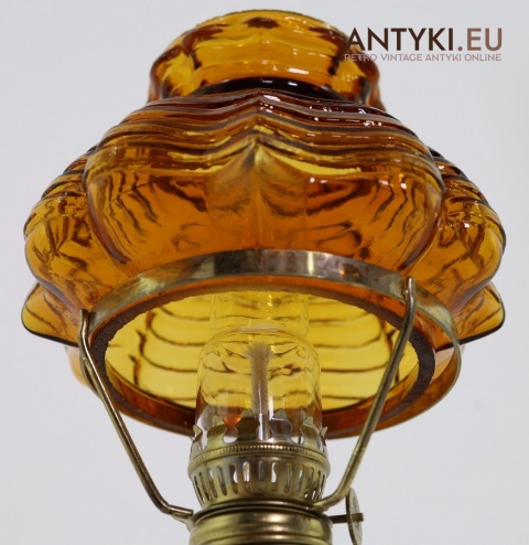 lampka bursztynowa antyczna