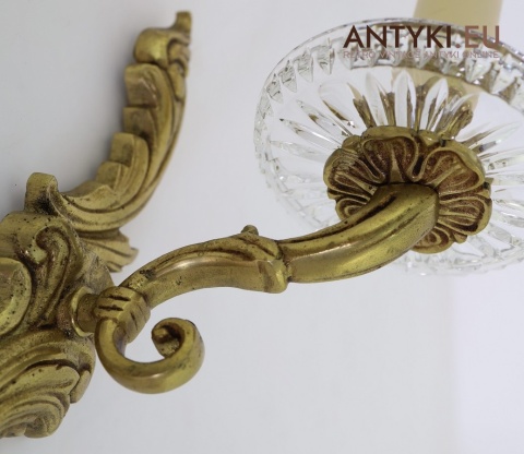 stylowe oświetlenie ścienne rokoko