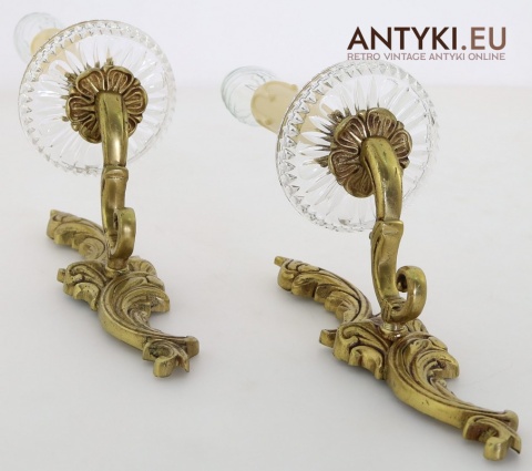 rokokowe kinkiety ścienne z Francji