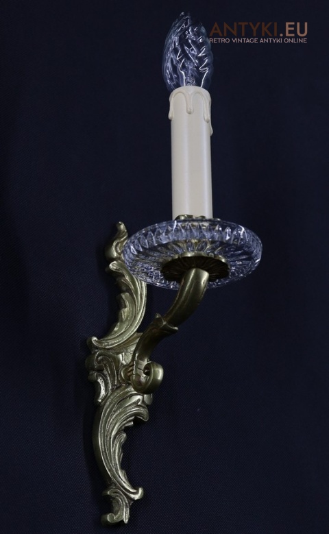 para stylowych kinkietów z kryształami