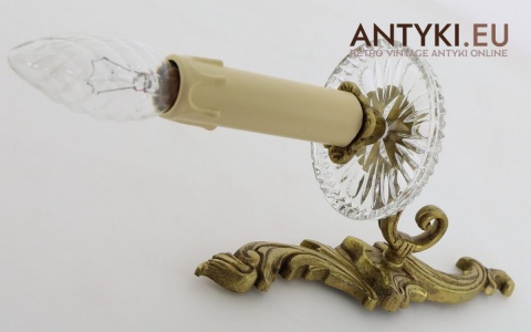 rokoko lampy ścienne antyki