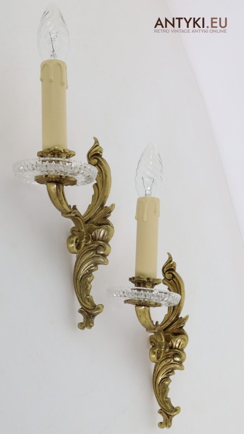 rokokowe kinkiety antyczne