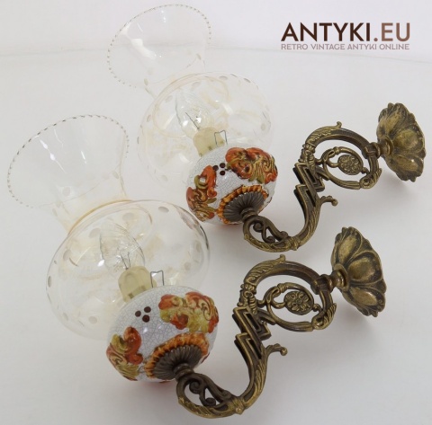 para kinkietów vintage z lat 60