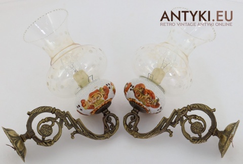 stylowe lampy ścienne retro z ceramiki