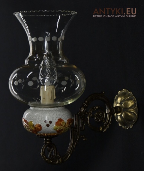 antyczne kinkiety z patyną