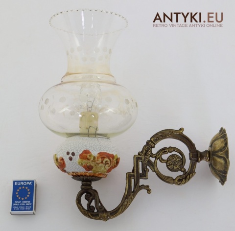 antyczne lampy ścienne retro do salonu