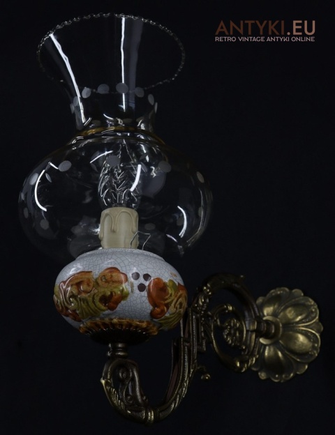 kinkiety vintage z ornamentami