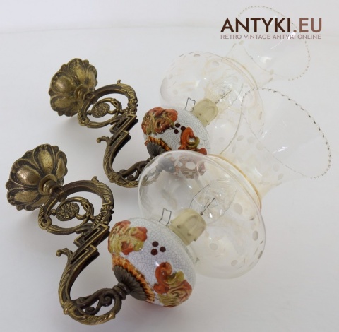 retro lampy ścienne retro do salonu