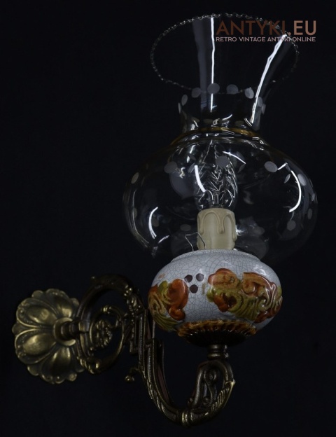 komplet kinkietów z epoki retro