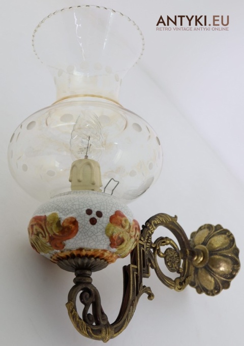 stylowe lampy ścienne z patyną