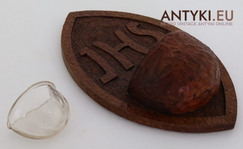 IHS naczynie na wode święconą antyk