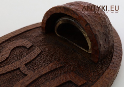 kropielniczka vintage ręcznie rzeźbiona