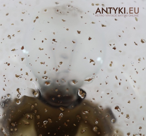 Szklany klosz strukturalny plafonu vintage