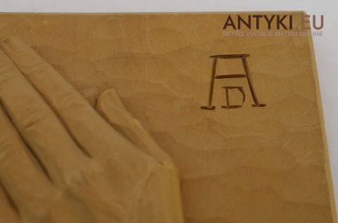 drewniana tabliczka dewocjonalna