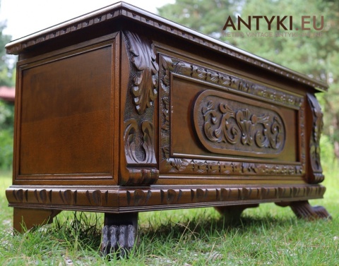 drewniana skrzynia vintage