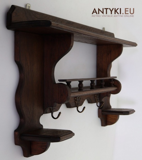 dębowa półka kuchenna rustykalna