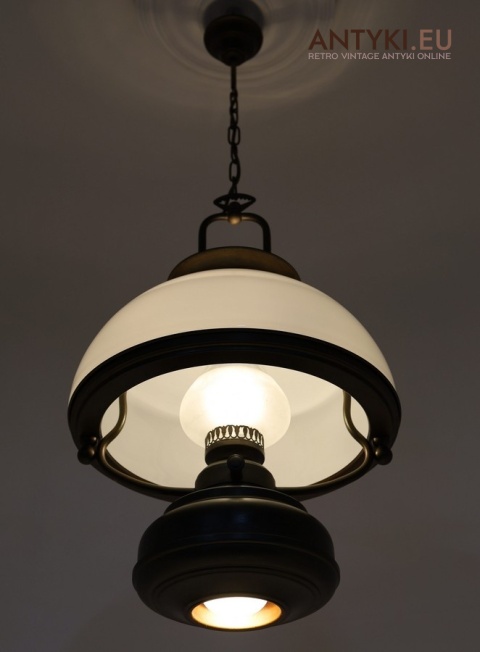 regulowana dwupunktowa lampa wisząca retro do wnętrz vintage