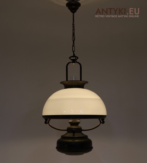 lampa wisząca industrialna dwupunktowa w stylu retro