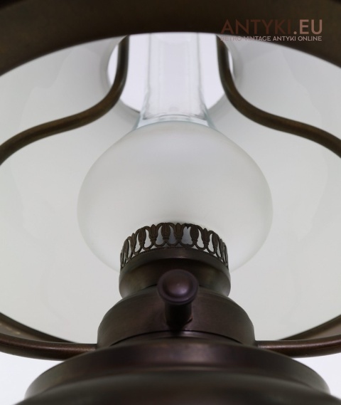 designerska lampa sufitowa dwupunktowa z mosiądzu