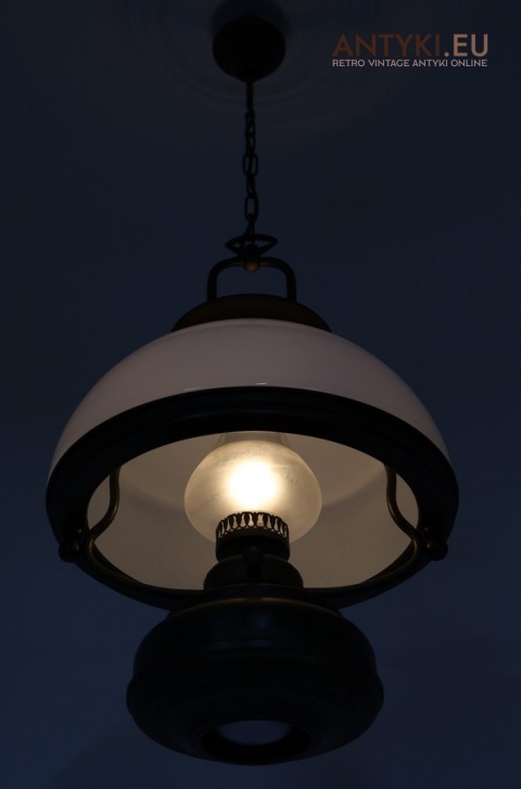 funkcjonalna lampa sufitowa retro dwupunktowa z dwoma żarówkami