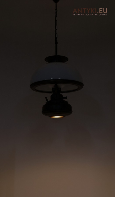 retro lampa wisząca dwupunktowa do kuchni lub przedpokoju