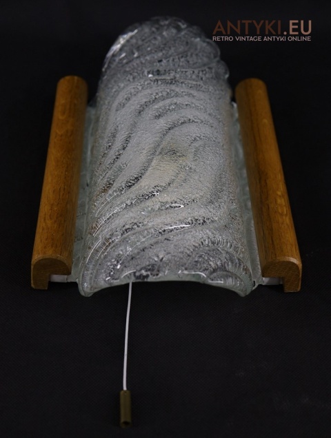 szkło bąbelkowe lampa ścienna