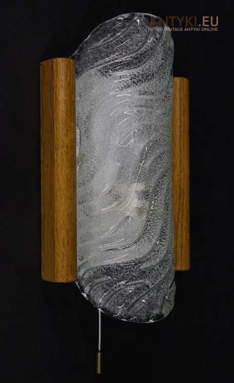 szklany kinkiet rustykalny