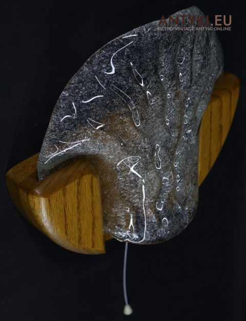 kinkiet na ścianę vintage z drewna